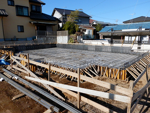 あと数日でコンクリート打設 あと数日でコンクリート打設