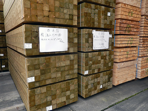 ヒノキ防腐防蟻薬剤注入土台角 ヒノキ防腐防蟻薬剤注入土台角01