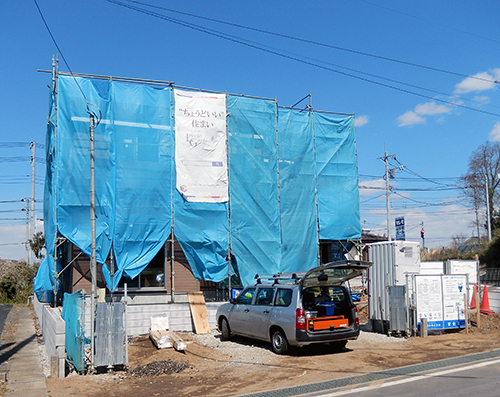 上棟から五週間が経過 上棟から五週間が経過